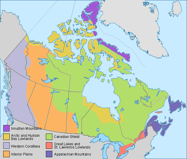 The Physical Regions Of Canada Lessons Tes Teach