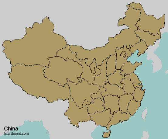 map of China