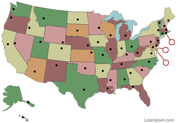 Usa Map States And Capitals Quiz - CYNDIIMENNA