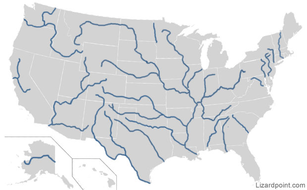 Rivers Of The United States Map Quiz Faraday Cup Material Phone 