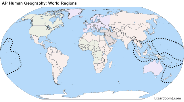 map of World regions