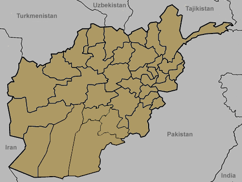 map of Afghanistan