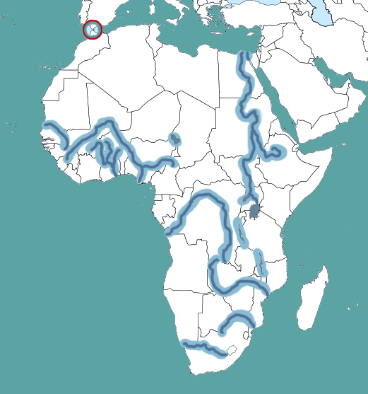 africa water bodies map