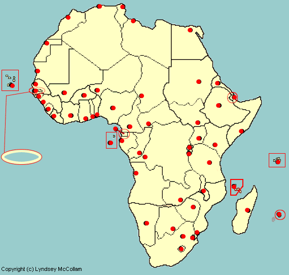 capital cities of african countries