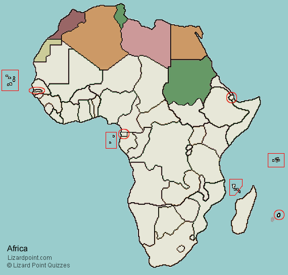 map of Africa