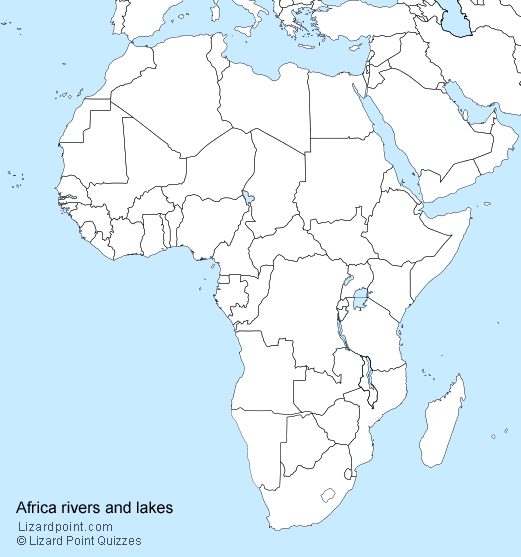 africa water map