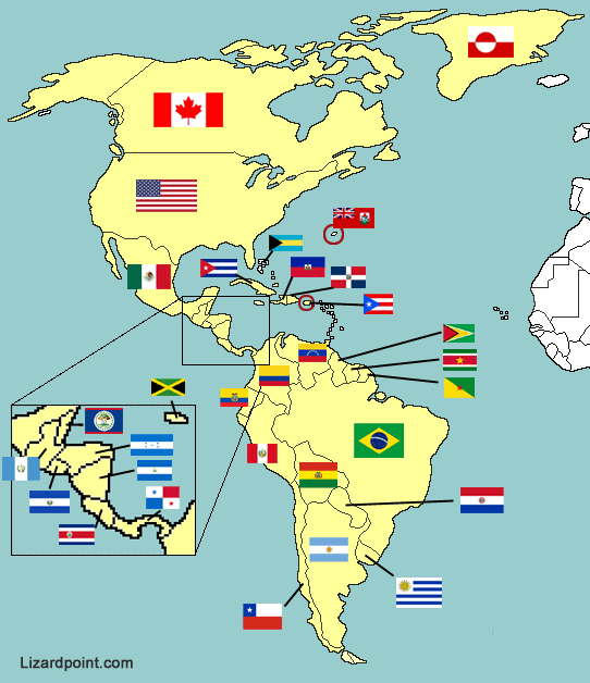 Country Flags On A Blank World Map Quiz - By mittudomain