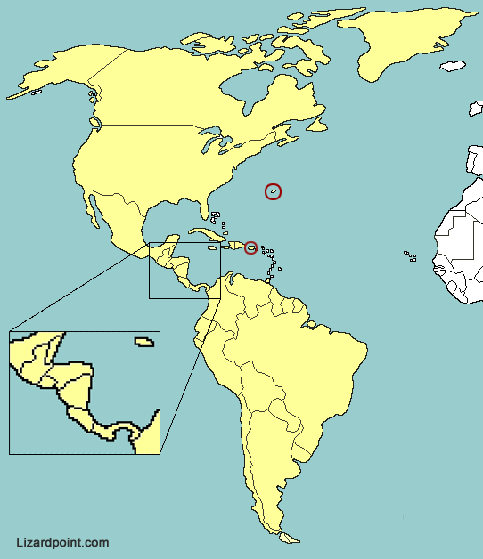 map of the Americas