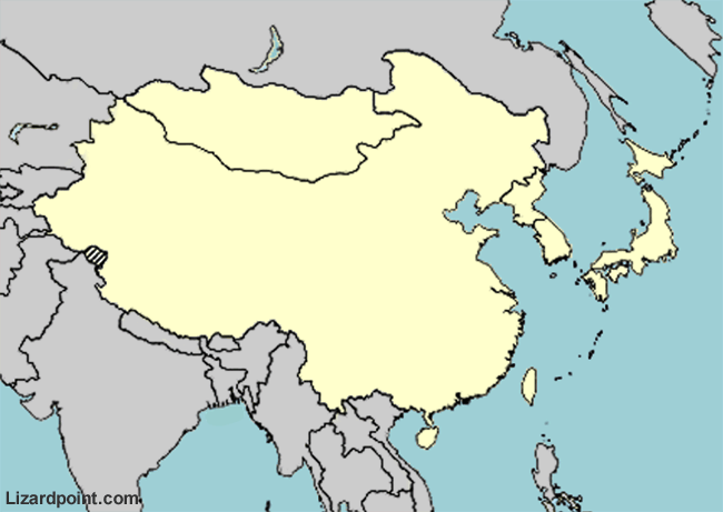 map of Asia cities