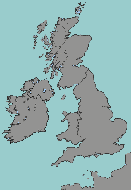 map of British Isles countries