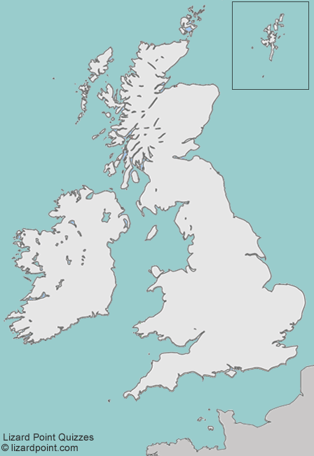 map of British Isles islands