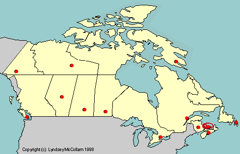 canada provinces and capitals list