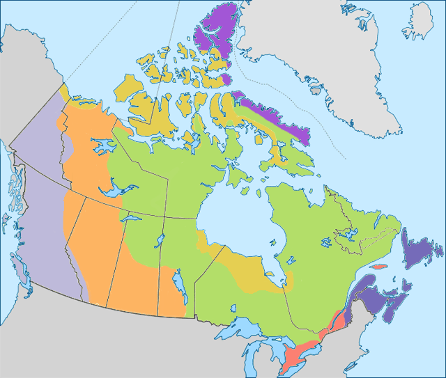 map of Canada