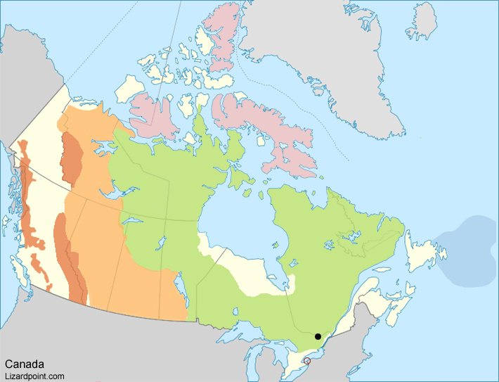 Test Your Geography Knowledge Canada Physical Features Lizard
