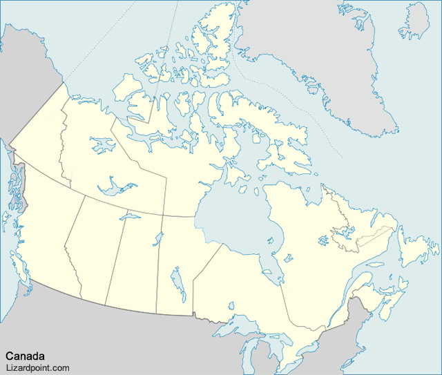 map of Canada water