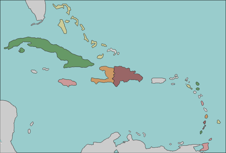 map of the Americas