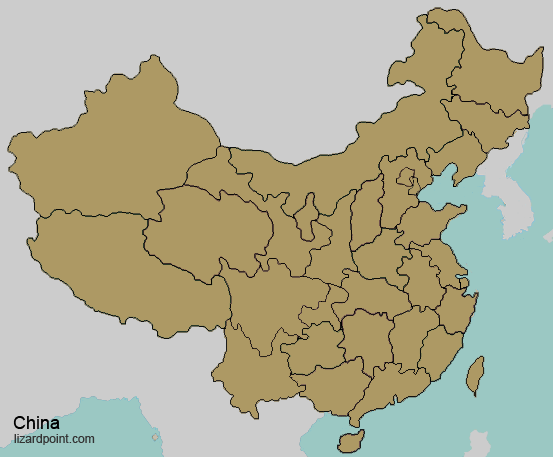 map of China