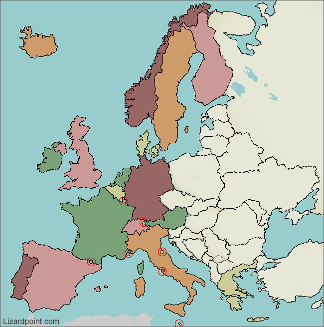 Western European Map Games Test your geography knowledge   Western European countries 