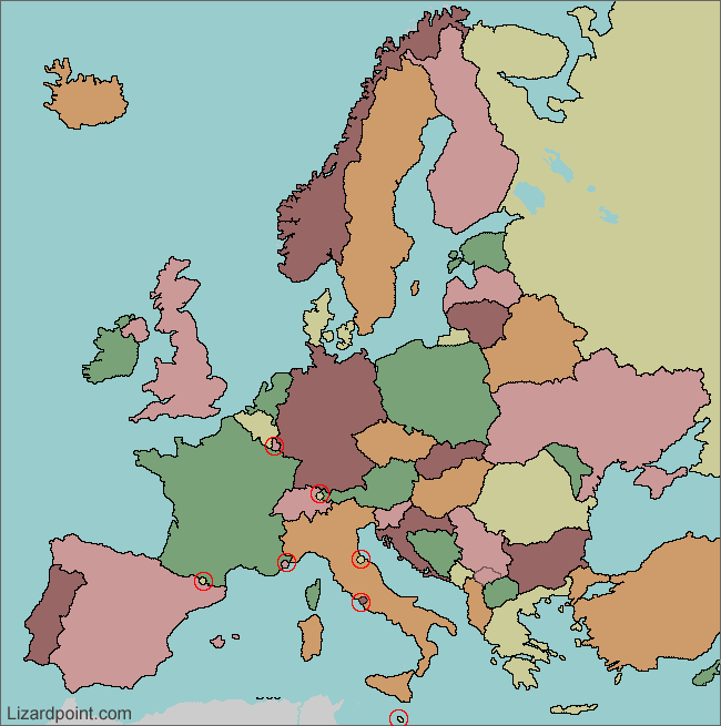 Test Your Geography Knowledge Europe Countries Quiz Lizard Point   Europe 