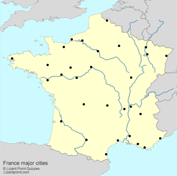 map of France