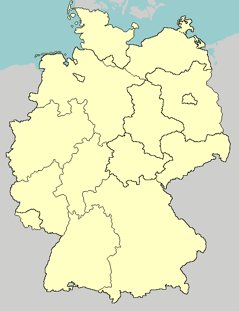 german states and capitals map