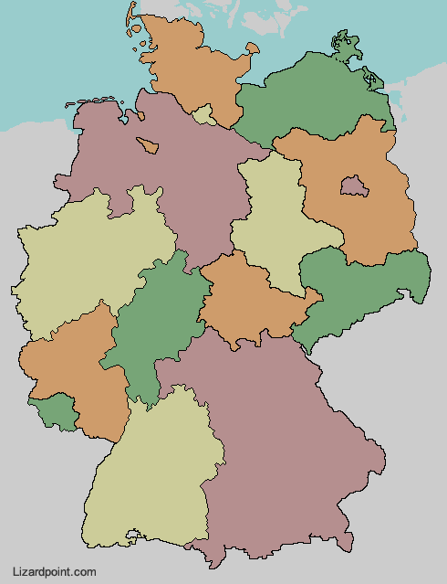 map of Germany