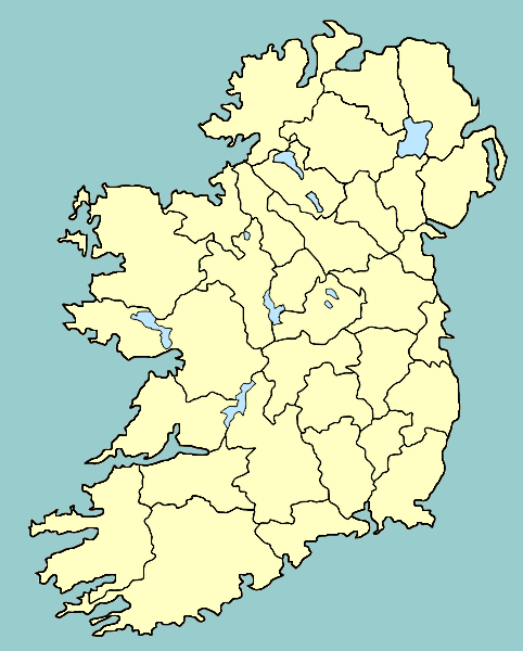 blank map of counties of ireland Test Your Geography Knowledge Ireland Counties Lizard Point blank map of counties of ireland