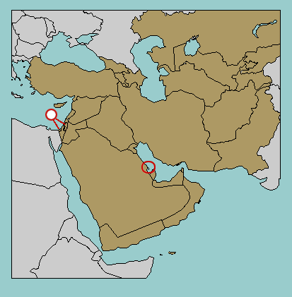 map of Western Asia