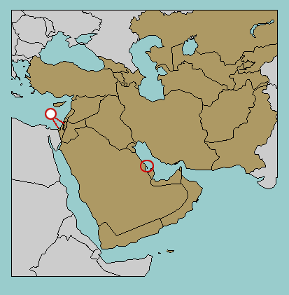 middle eastern countries map quiz