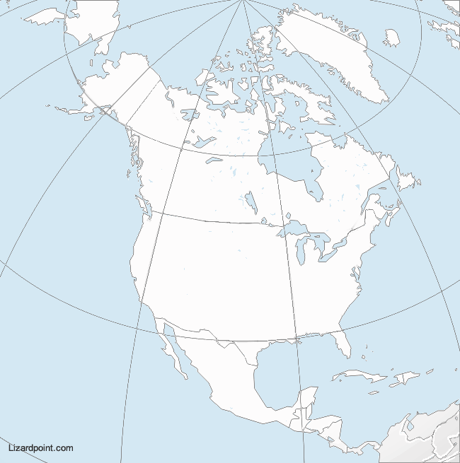 North America Map Water Bodies Dyanna Louisette