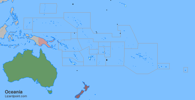 Test your geography knowledge - Oceania: countries quiz | Lizard Point  Quizzes