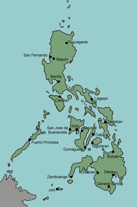 Test your geography knowledge - Philippines major cities | Lizard Point ...