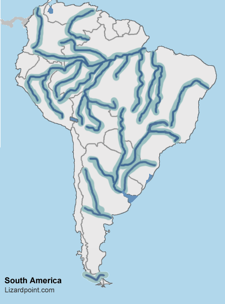 rivers of south america map Test Your Geography Knowledge South America Rivers And Lakes rivers of south america map