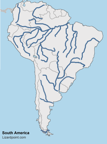 Test Your Geography Knowledge South America Rivers And Lakes