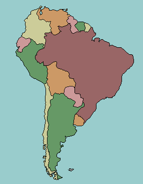 map of South America tourist attractions