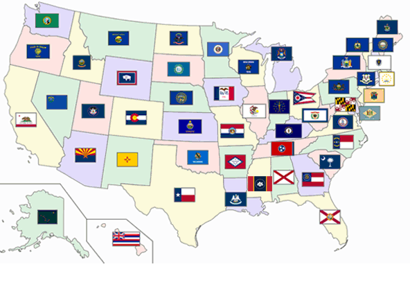 US State FLAGS on GeoGuessr: Can you guess the FLAG and the LOCATION?  [PLAY-ALONG] 