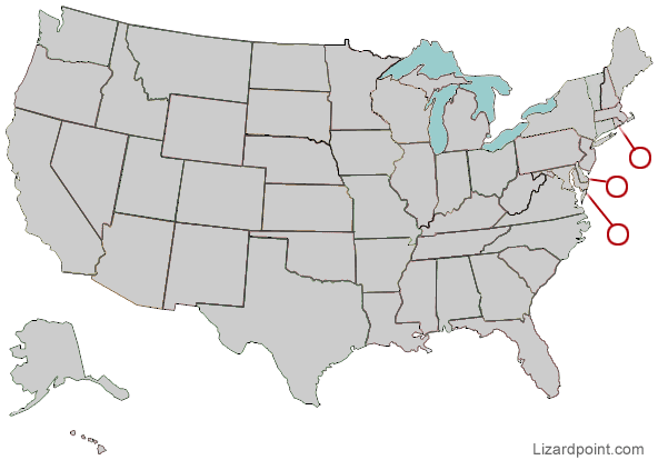 map of USA states