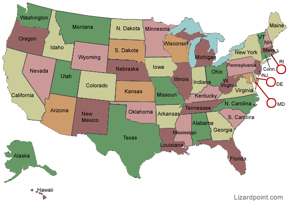 Test your geography knowledge USA: states quiz | Point