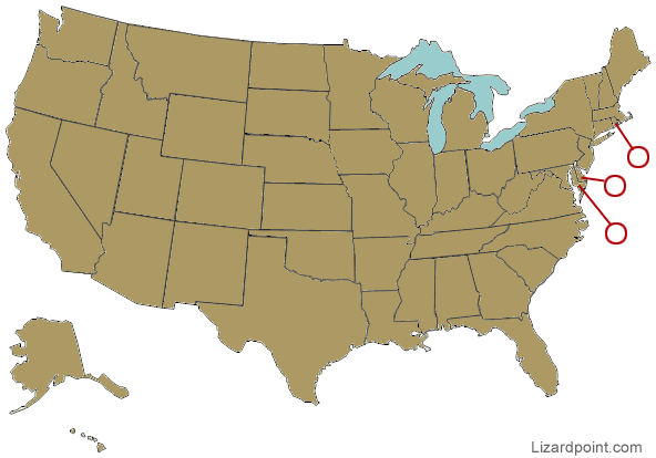 13 colonies physical features map