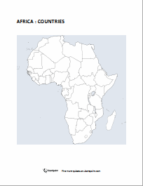 unlabeled map of africa Lizard Point Quizzes Blank And Labeled Maps To Print unlabeled map of africa