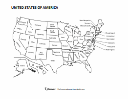 labeled map of the USA