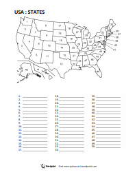 blank state map