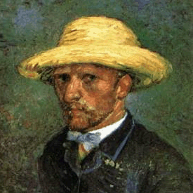 self portrait of Vincent van Gogh